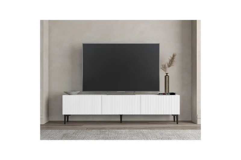 Elith TV-benk 180 cm - Hvit - Møbler - Mediamøbel & tv møbel - TV-benk & mediabenk