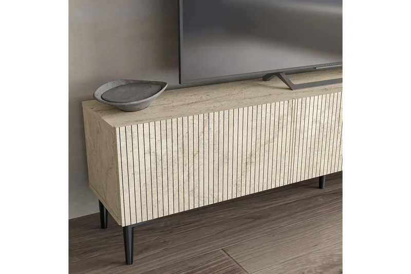 Elith TV-benk 180 cm - Travertin - Møbler - Mediamøbel & tv møbel - TV-benk & mediabenk