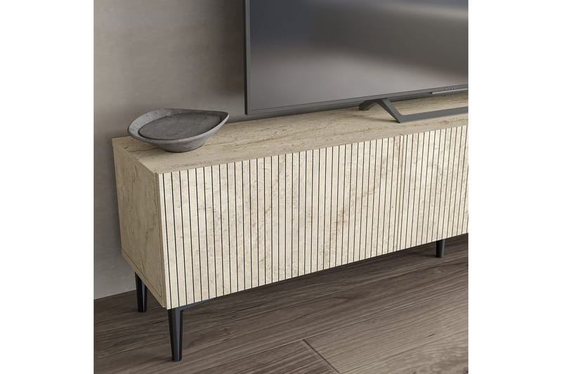 Elith TV-benk 180 cm - Travertin - Møbler - Mediamøbel & tv møbel - TV-benk & mediabenk