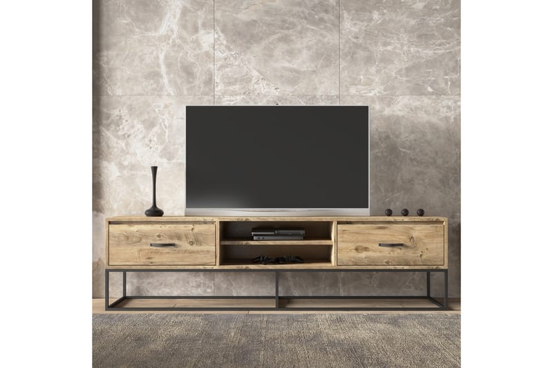 Elspet TV-benk 140 cm - Brun - Møbler - Mediamøbel & tv møbel - TV-benk & mediabenk
