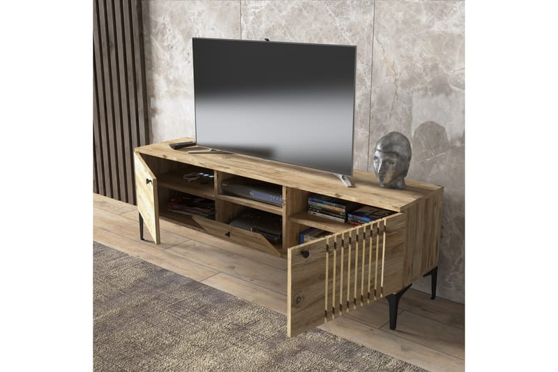 Elspet TV-benk 150 cm - Brun - Møbler - Mediamøbel & tv møbel - TV-benk & mediabenk