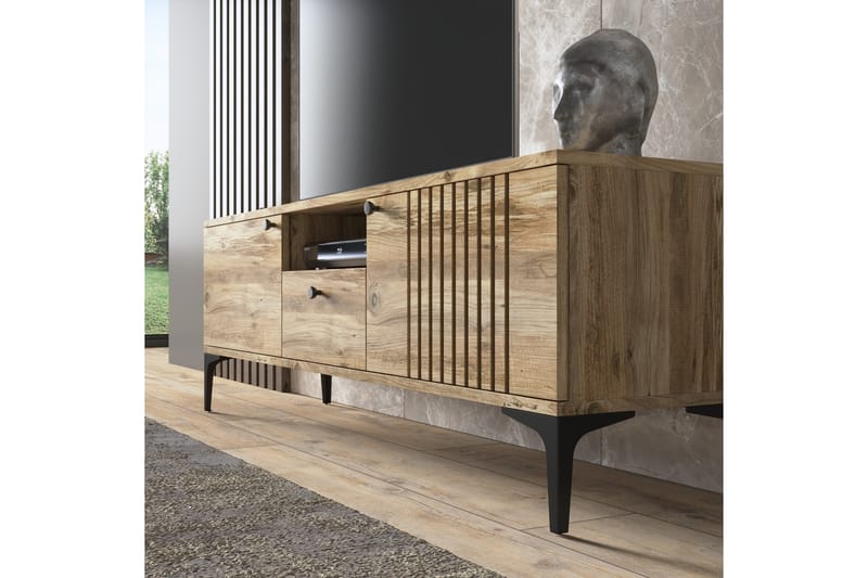 Elspet TV-benk 150 cm - Brun - Møbler - Mediamøbel & tv møbel - TV-benk & mediabenk