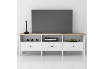 Elspet Tv-benk 180 cm - Brun/Hvit - Møbler - Mediamøbel & tv møbel - TV-benk & mediabenk