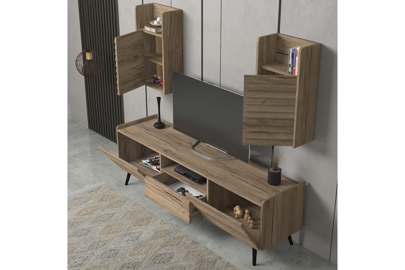 Elspet Tv-benk 180 cm - Valnøtt - Møbler - Mediamøbel & tv møbel - TV-benk & mediabenk