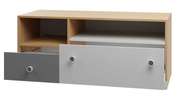 Elvaren gulvstående TV-benk 120 cm med oppbevaring i malt tre - Hvit - Møbler - Mediamøbel & tv møbel - TV-benk & mediabenk