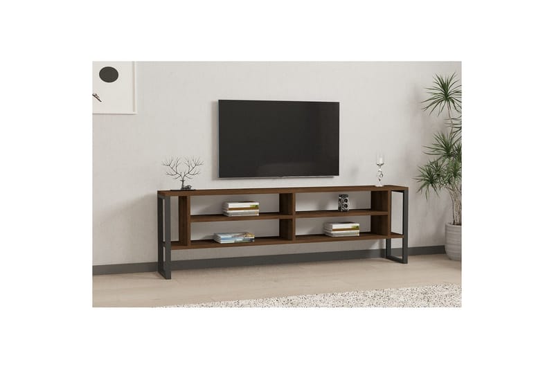 Elvorn TV-benk 160 cm - Valnøtt - Møbler - Mediamøbel & tv møbel - TV-benk & mediabenk