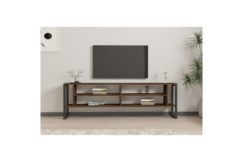 Elvorn TV-benk 160 cm - Valnøtt - Møbler - Mediamøbel & tv møbel - TV-benk & mediabenk