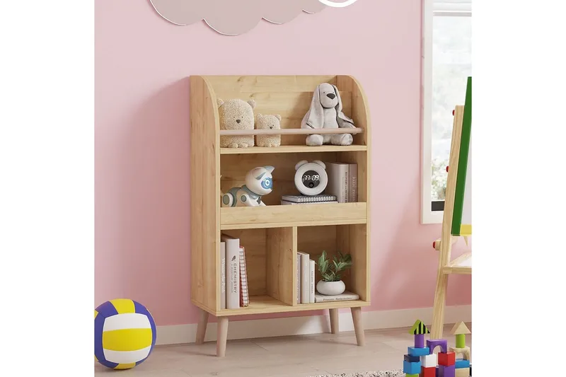 Elyric Bokhylle 60 cm - Eik - Oppbevaring - Hyller - Bokhylle