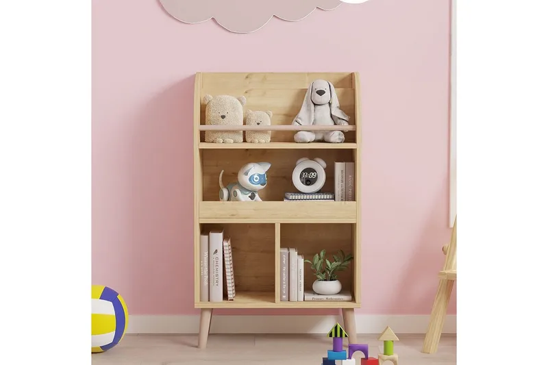 Elyric Bokhylle 60 cm - Eik - Oppbevaring - Hyller - Bokhylle
