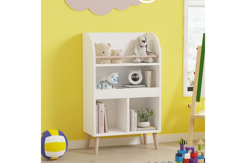 Elyric Bokhylle 60 cm - Hvit - Oppbevaring - Hyller - Bokhylle