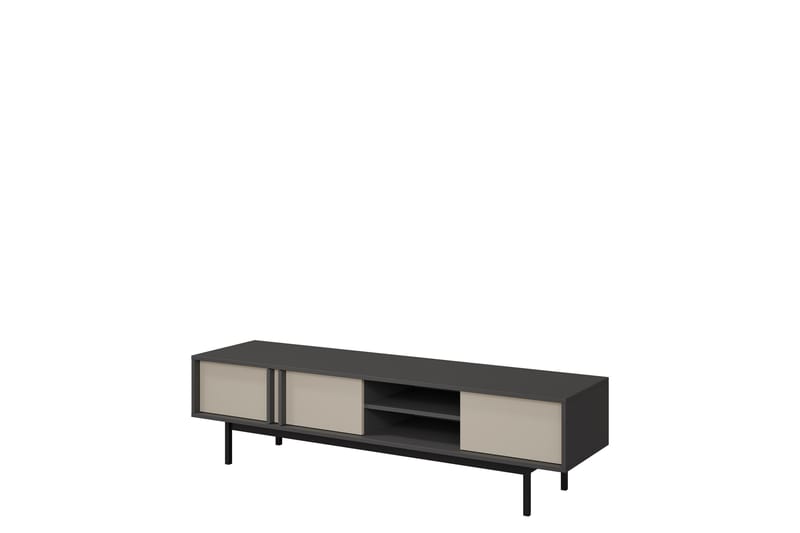 Farshian Tv-Benk 163x43 cm - Grå/Beige - Møbler - Mediamøbel & tv møbel - TV-benk & mediabenk