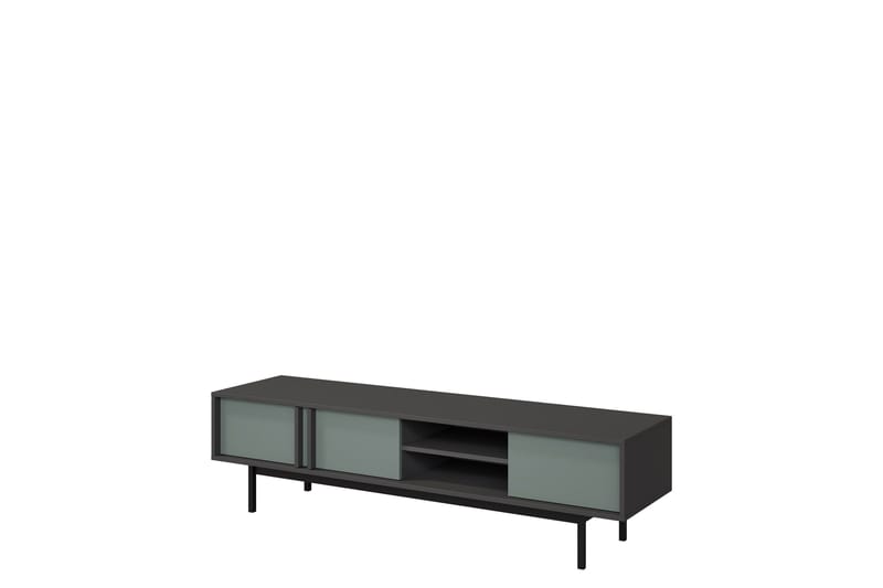 Farshian Tv-Benk 163x43 cm - Grå/Grønn - Møbler - Mediamøbel & tv møbel - TV-benk & mediabenk
