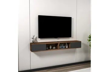 Faval TV-benk 140 cm - Valnøtt/Antrasitt - Møbler - Mediamøbel & tv møbel - TV-benk & mediabenk