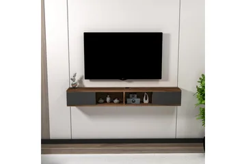 Faval TV-benk 140 cm - Valnøtt/Antrasitt - Møbler - Mediamøbel & tv møbel - TV-benk & mediabenk