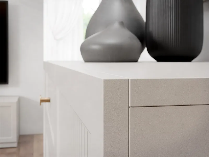 Fayric TV-benk 180 cm - Beige - Møbler - Mediamøbel & tv møbel - TV-benk & mediabenk