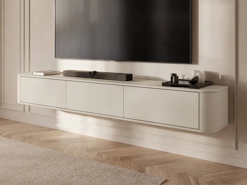 Fjora TV-benk 200 cm - Beige - Møbler - Mediamøbel & tv møbel - TV-benk & mediabenk