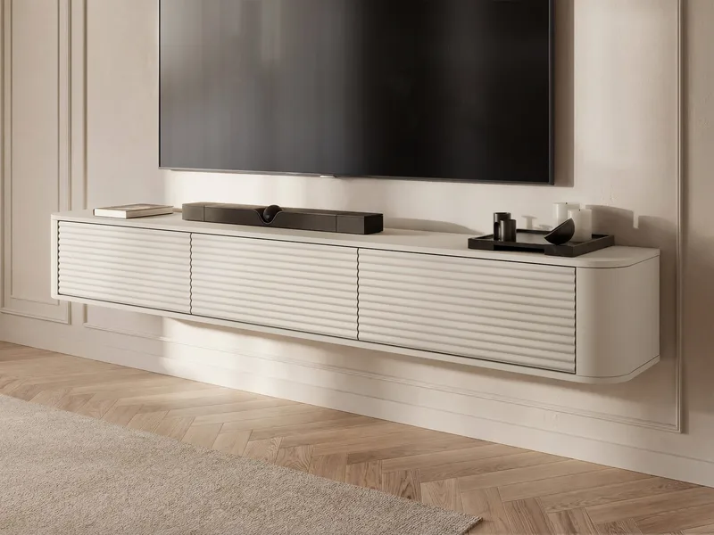 Fjora TV-benk 200 cm - beige - Møbler - Mediamøbel & tv møbel - TV-benk & mediabenk