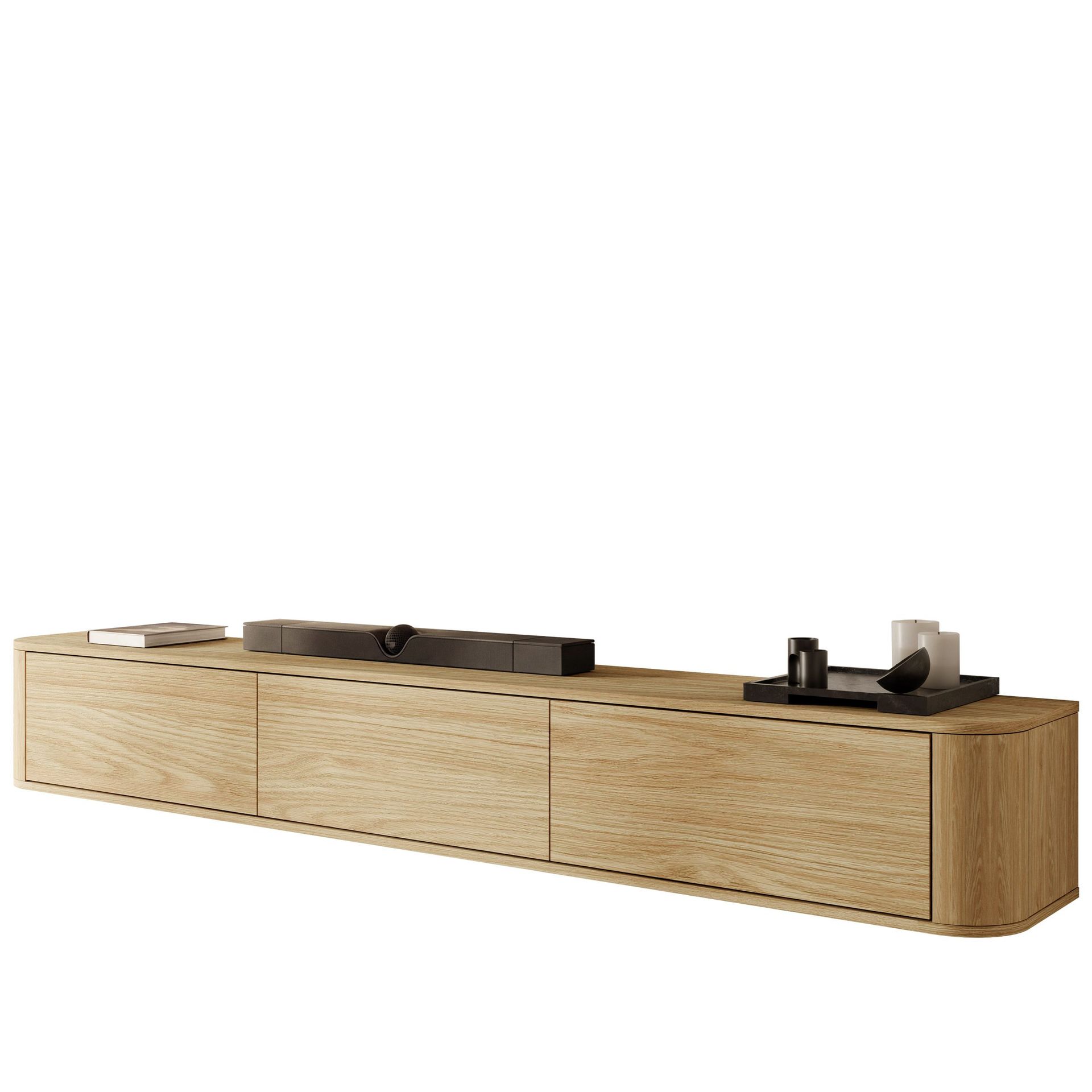 Fjora TV-benk 200 cm - Lysebrun