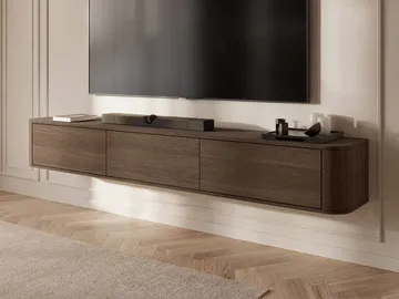 Fjora TV-benk 200 cm - Mørkebrun - Møbler - Mediamøbel & tv møbel - TV-benk & mediabenk