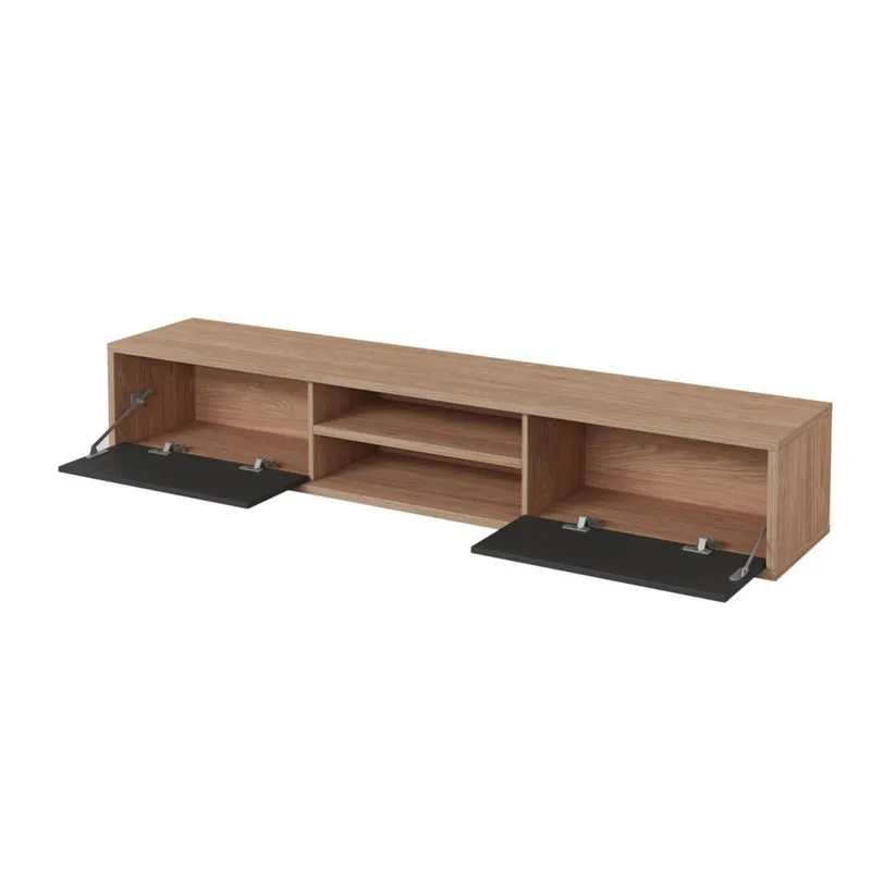 Flytende TV-stativ Frida 2 klaffer opp - Antrasitt - Møbler - Mediamøbel & tv møbel - TV-benk & mediabenk