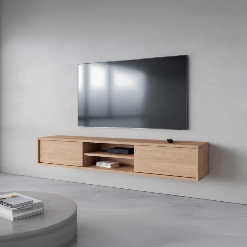 Flytende TV-stativ Frida 2 klaffer opp - Oljet Eik - Møbler - Mediamøbel & tv møbel - TV-benk & mediabenk