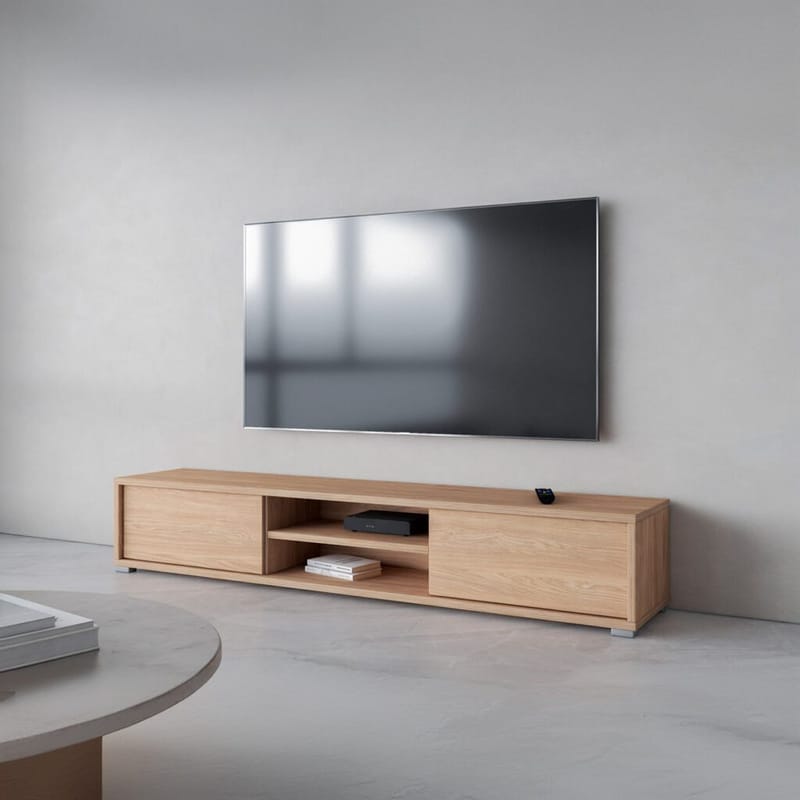 Flytende TV-stativ Frida 2 klaffer opp - Oljet Eik - Møbler - Mediamøbel & tv møbel - TV-benk & mediabenk