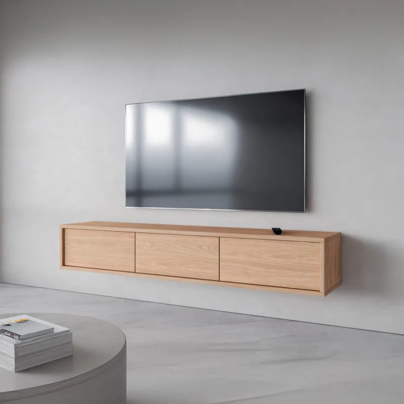 Flytende TV-stativ Frida 3 klaffer opp - Oljet Eik - Møbler - Mediamøbel & tv møbel - TV-benk & mediabenk