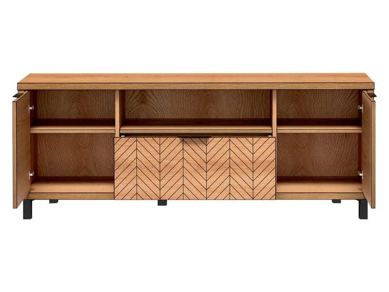 Fonti Gulvstående TV-benk 159 cm i Treutseende - Brun - Møbler - Mediamøbel & tv møbel - TV-benk & mediabenk