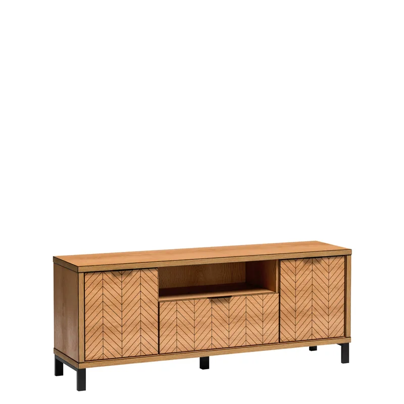 Fonti Gulvstående TV-benk 159 cm i Treutseende, Brun