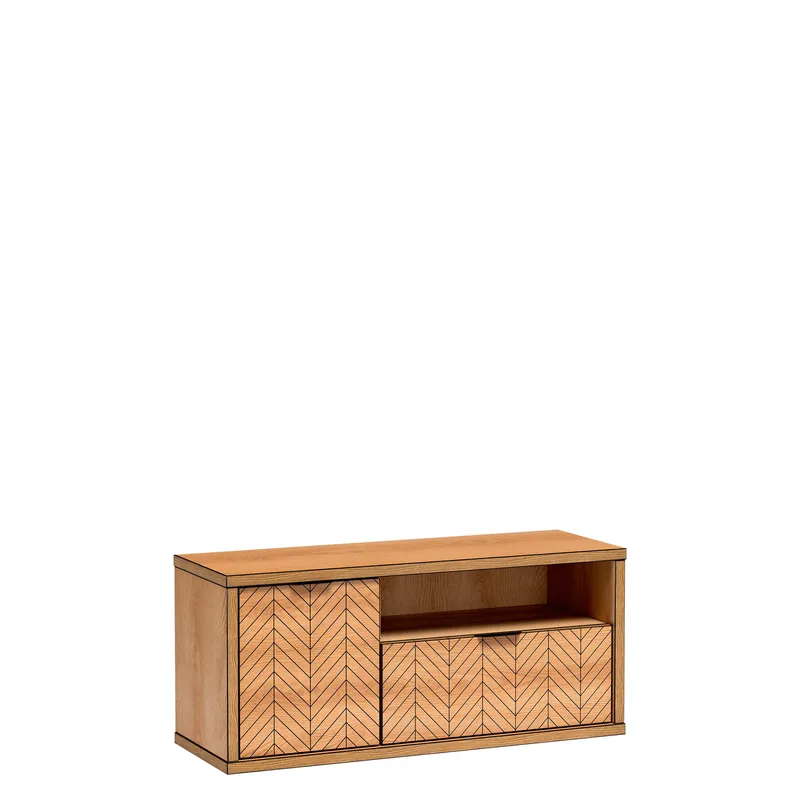 Fonti TV-benk 118 cm i Tre, Brun