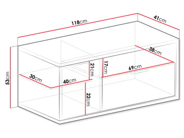 Fonti TV-benk 118 cm i Tre - Brun - Møbler - Mediamøbel & tv møbel - TV-benk & mediabenk