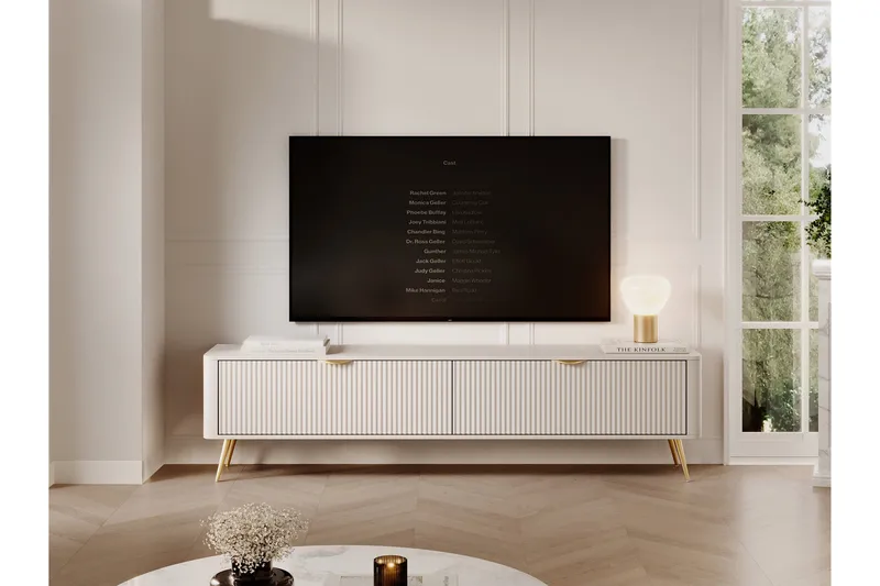 Forba TV-benk 200 cm - Beige - Møbler - Mediamøbel & tv møbel - TV-benk & mediabenk