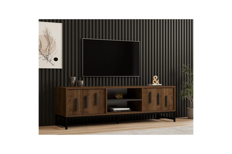 Form TV-benk 160 cm - Brun - Møbler - Mediamøbel & tv møbel - TV-benk & mediabenk