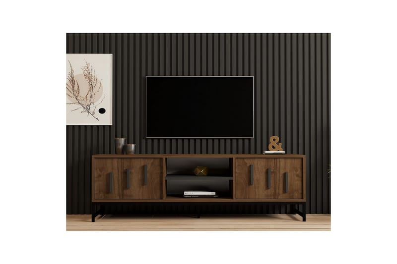 Form TV-benk 160 cm - Brun - Møbler - Mediamøbel & tv møbel - TV-benk & mediabenk