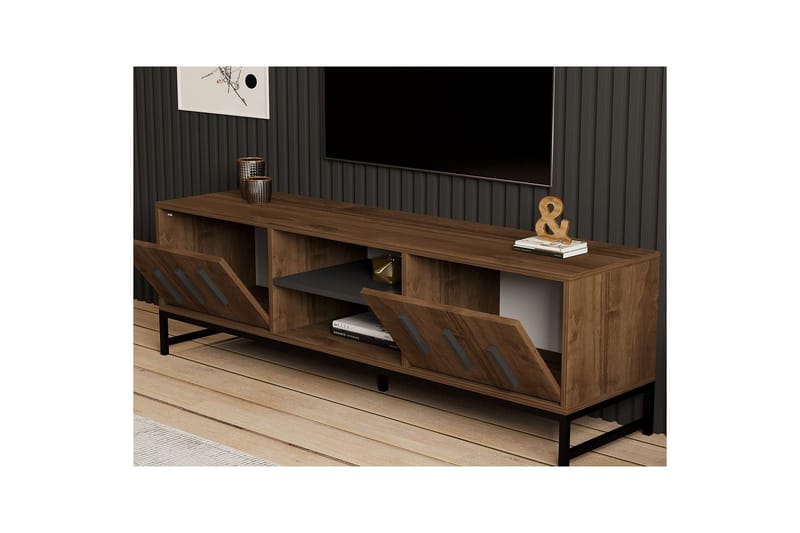 Form TV-benk 160 cm - Brun - Møbler - Mediamøbel & tv møbel - TV-benk & mediabenk