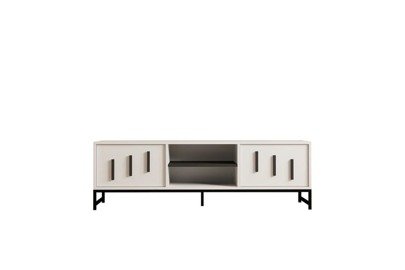 Form TV-benk 160 cm - Hvit - Møbler - Mediamøbel & tv møbel - TV-benk & mediabenk