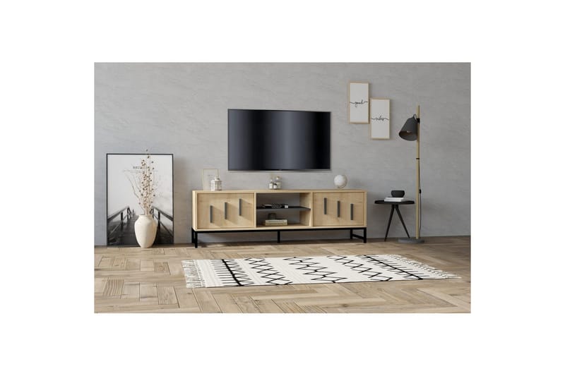 Form TV-benk 160 cm - Natur - Møbler - Mediamøbel & tv møbel - TV-benk & mediabenk