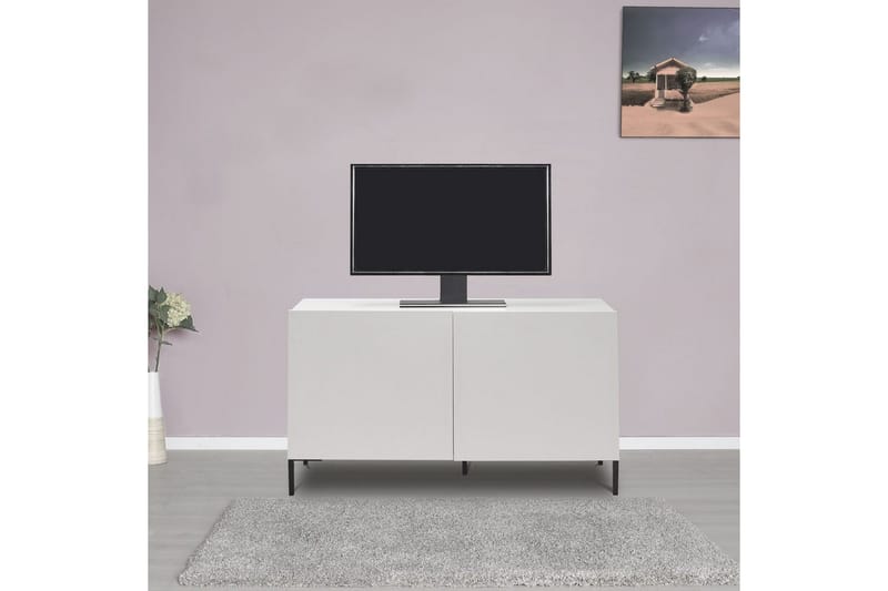 Galnor TV-benk 120 cm - Hvit - Møbler - Mediamøbel & tv møbel - TV-benk & mediabenk