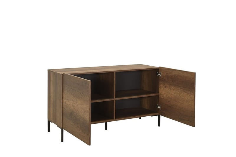 Galnor TV-benk 120 cm - Mellomfarget tre - Møbler - Mediamøbel & tv møbel - TV-benk & mediabenk