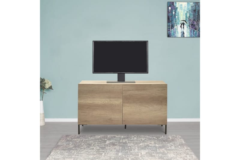 Galnor TV-benk 120 cm - Taupe - Møbler - Mediamøbel & tv møbel - TV-benk & mediabenk