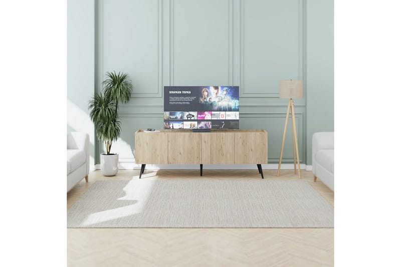 Galnor TV-benk 180 cm - Naturell - Møbler - Mediamøbel & tv møbel - TV-benk & mediabenk