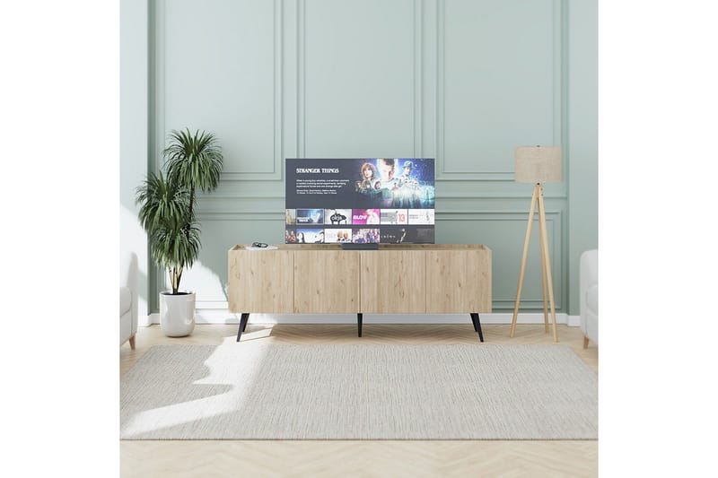 Galnor TV-benk 180 cm - Naturell - Møbler - Mediamøbel & tv møbel - TV-benk & mediabenk
