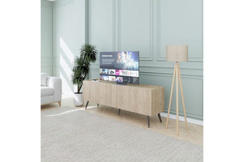 Galnor TV-benk 180 cm - Naturell - Møbler - Mediamøbel & tv møbel - TV-benk & mediabenk
