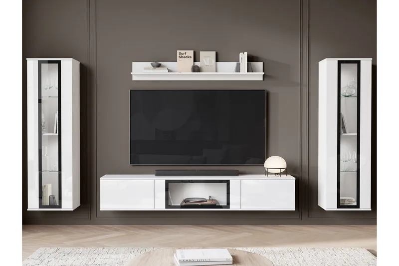 Gammelt Tv-Møbelsett, Beige