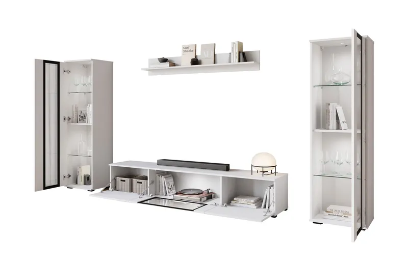 Gammelt Tv-Møbelsett - Beige - Møbler - Mediamøbel & tv møbel - TV-møbelsett