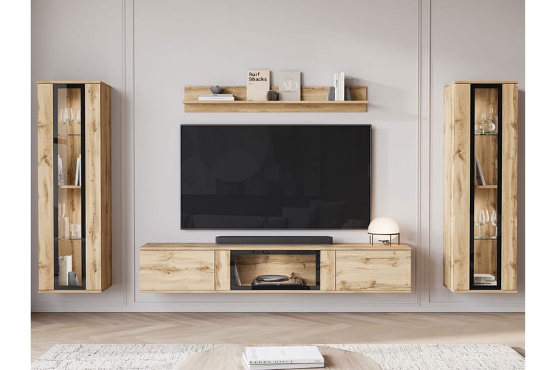 Gammelt Tv-Møbelsett - Beige - Møbler - Mediamøbel & tv møbel - TV-møbelsett