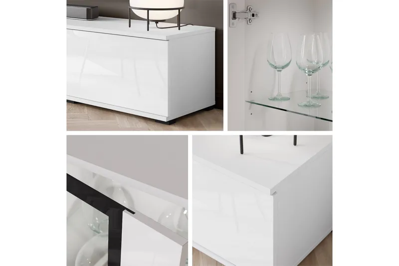 Gammelt Tv-Møbelsett - Beige - Møbler - Mediamøbel & tv møbel - TV-møbelsett