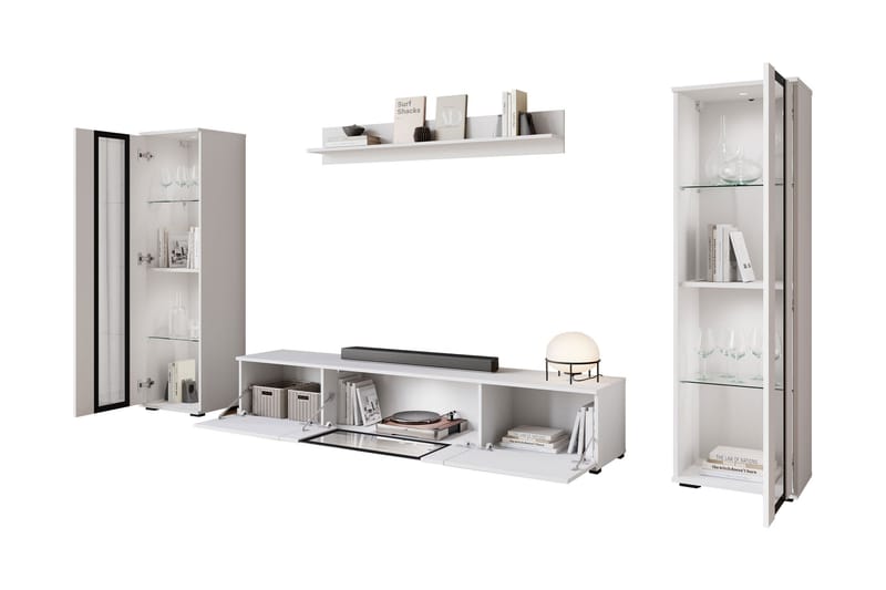 Gammelt Tv-Møbelsett - Grå - Møbler - Mediamøbel & tv møbel - TV-møbelsett