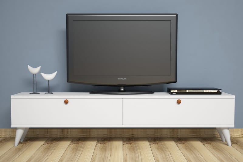 Gersby TV-Benk 160 cm - Hvit - TV-benk & mediabenk
