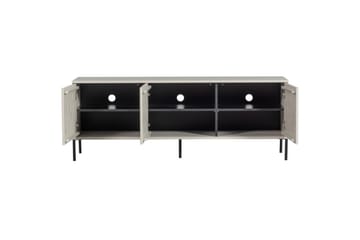 Gravure Gulvstående TV-benk 150 cm med Oppbevaring i Mørkt Tre - Lys Beige - Møbler - Mediamøbel & tv møbel - TV-benk & mediabenk